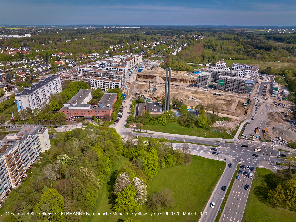 04.05.2023 - Luftbilder vom Alexisqaurtier und Pandion Verde in Neuperlach 04.05.2023 - Luftbilder vom Alexisqaurtier und Pandion Verde in Neuperlach
